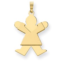 14k Gold Girl Charm hide-image