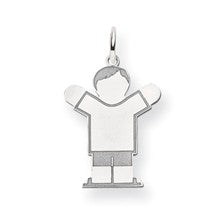 14k White Gold Kid Charm hide-image