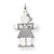 14k White Gold Kid Charm hide-image