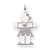 14k White Gold Kid Charm hide-image