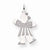 14k White Gold Kid Charm hide-image