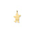 Solid Satin Engravable Boy Charm in 14k Gold