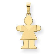 14k Gold Girl Charm hide-image