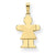 14k Gold Girl Charm hide-image