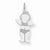 14k White Gold Cuddle Charm hide-image