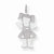 14k White Gold Cuddle Charm hide-image