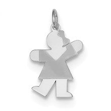 Sterling Silver Kiss Kid Charm hide-image