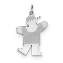 Sterling Silver Kiss Kid Charm hide-image