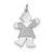 Kiss Kid Charm in Sterling Silver