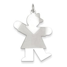 Sterling Silver Kiss Kid Charm hide-image