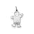 Kid Charm in Sterling Silver