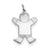 Kid Charm in Sterling Silver