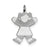 Kid Charm in Sterling Silver