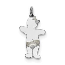 Sterling Silver Baby Girl Cuddle Charm hide-image