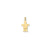 Solid Satin Engravable Boy Charm in 14k Gold