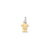 Small Boy w/ Hat on Right Engravable Charm in 14k Gold Two-tone