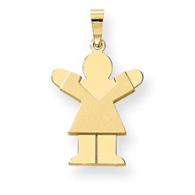 14k Gold Girl Charm hide-image