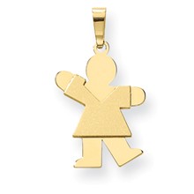 14k Gold Girl Charm hide-image