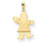 14k Gold Girl Charm hide-image