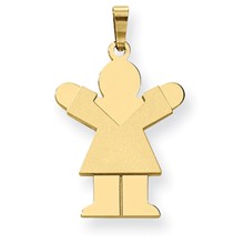 14k Gold Girl Charm hide-image