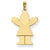 14k Gold Girl Charm hide-image