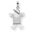 14k White Gold Small Boy w/Hat on Right Engravable Charm hide-image