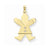 14k Gold AA Diamond Kid Pendant, Stylish Pendants for Necklace