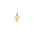 Solid Engravable Boy with Hat on Right Charm in 14k Gold