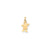 Solid Engravable Boy with Hat on Left Pendant in 14k Gold