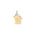 Big Boy & Little Girl Engravable Charm in 14k Tri-Color Gold