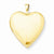 14k Gold 20mm Plain Polished Heart Locket