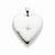 14k Gold 20mm White Gold w/ Diamond Heart Locket