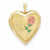 14k Gold 20mm Enamel Rose I Love You Heart Locket