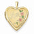 14k Gold 20mm Enamel Flowers Mom Heart Locket