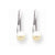 14k White Gold 5mm Pearl Leverback Earrings