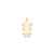 Plain Medium .013 Gauge Engravable Girl Charm in 14k Gold