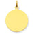 14k Gold Plain .018 Gauge Circular Engravable Disc Charm hide-image