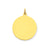 Plain .027 Gauge Circular Engravable Disc Charm in 14k Gold