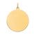 Plain .018 Gauge Circular Engravable Disc Charm in 10k Yellow Gold