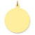 14k Gold Plain .013 Gauge Circular Engravable Disc Charm hide-image