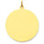 14k Gold Plain .018 Gauge Circular Engravable Disc Charm hide-image