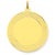 14k Gold Etched Design .018 Gauge Circular Engravable Disc Charm hide-image