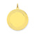 Etched Design .018 Gauge Circular Engravable Disc Charm in 14k Gold