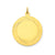 Etched Design .018 Gauge Circular Engravable Disc Charm in 14k Gold