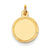 14k Gold Plain .018 Gauge Engravable Round Disc Charm hide-image