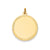 Plain .013 Gauge Engravable Round Disc Charm in 14k Gold