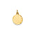 Etched .011 Gauge Engravable Round Disc Charm in 14k Gold