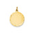 Etched .035 Gauge Engravable Round Disc Charm in 14k Gold