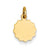 14k Gold .011 Gauge Engravable Scalloped Disc Charm hide-image