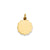 .011 Gauge Engravable Scalloped Disc Charm in 14k Gold